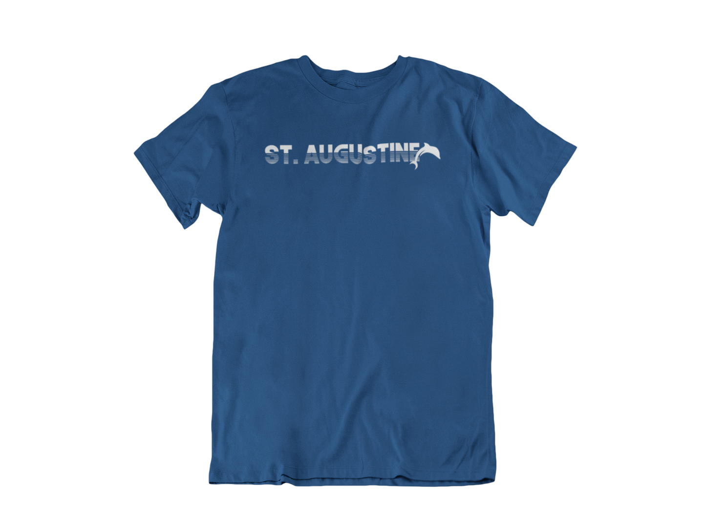 Retro Dolphin Atari style - Adult Unisex Crew Neck T-Shirt