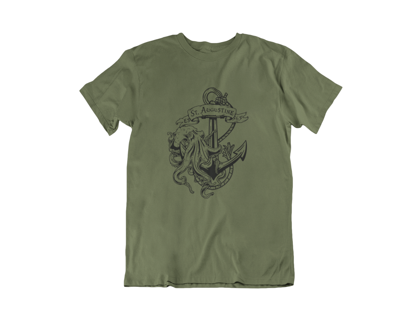 Kraken & Anchor - Adult Unisex Crew Neck T-Shirt