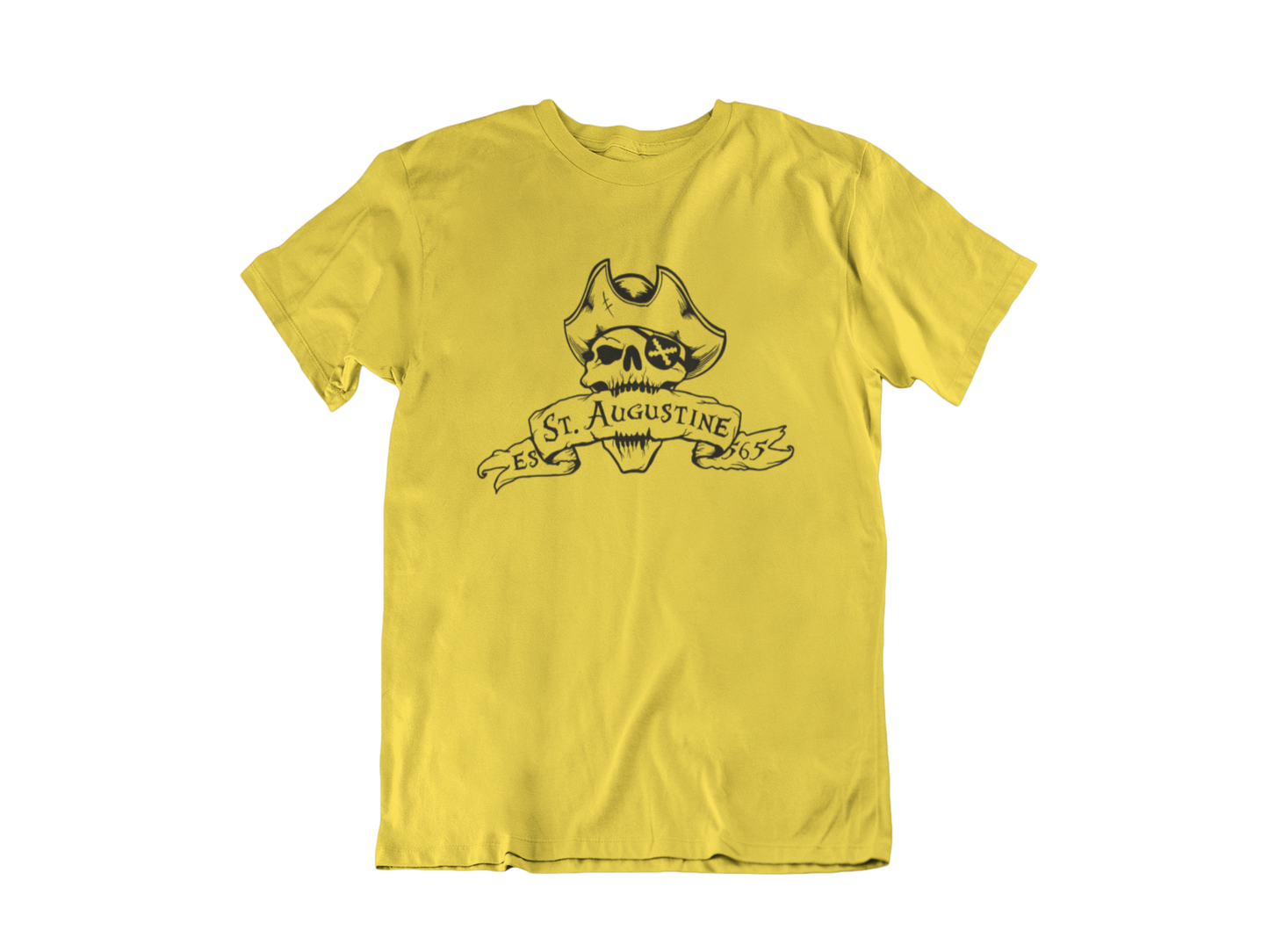 Pirate skull bite - Adult Unisex Crew Neck T-Shirt