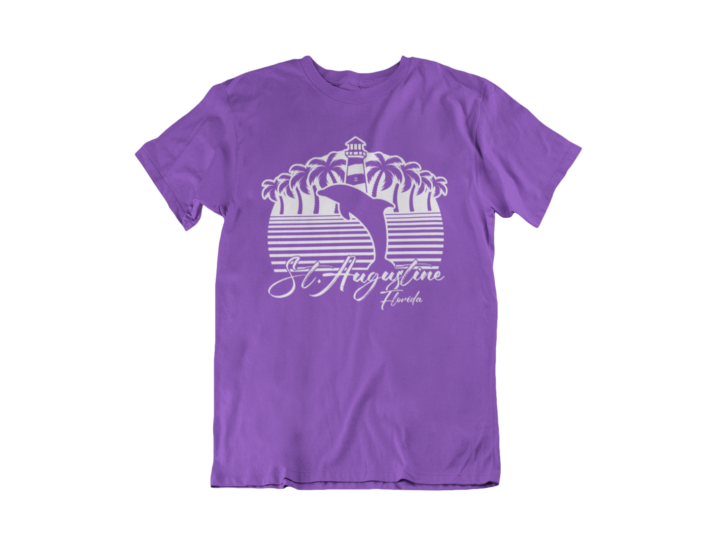 Sunrise Dolphin - Adult Unisex Crew Neck T-Shirt