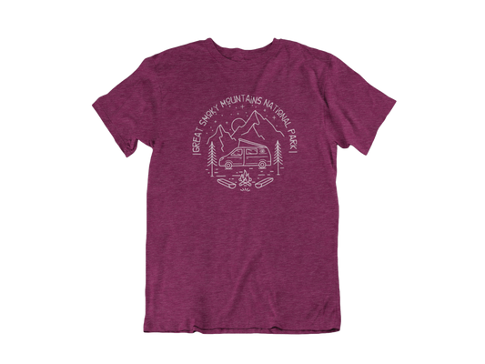 Camper Life - by Guest Artist Archer Knightly - Adult Unisex Crew Neck T-Shirt