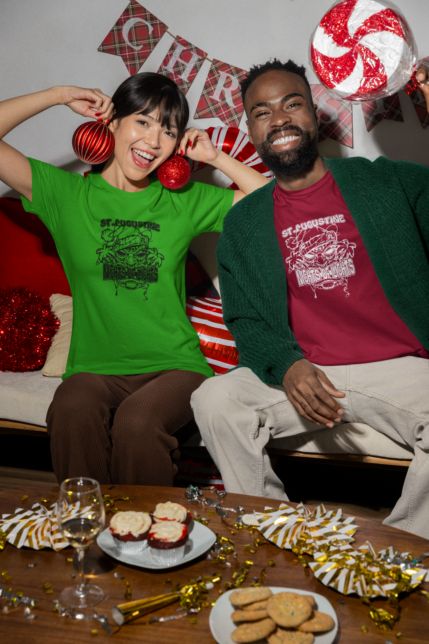 Nights of Lights - Tiki - Adult Unisex Crew Neck T-Shirt