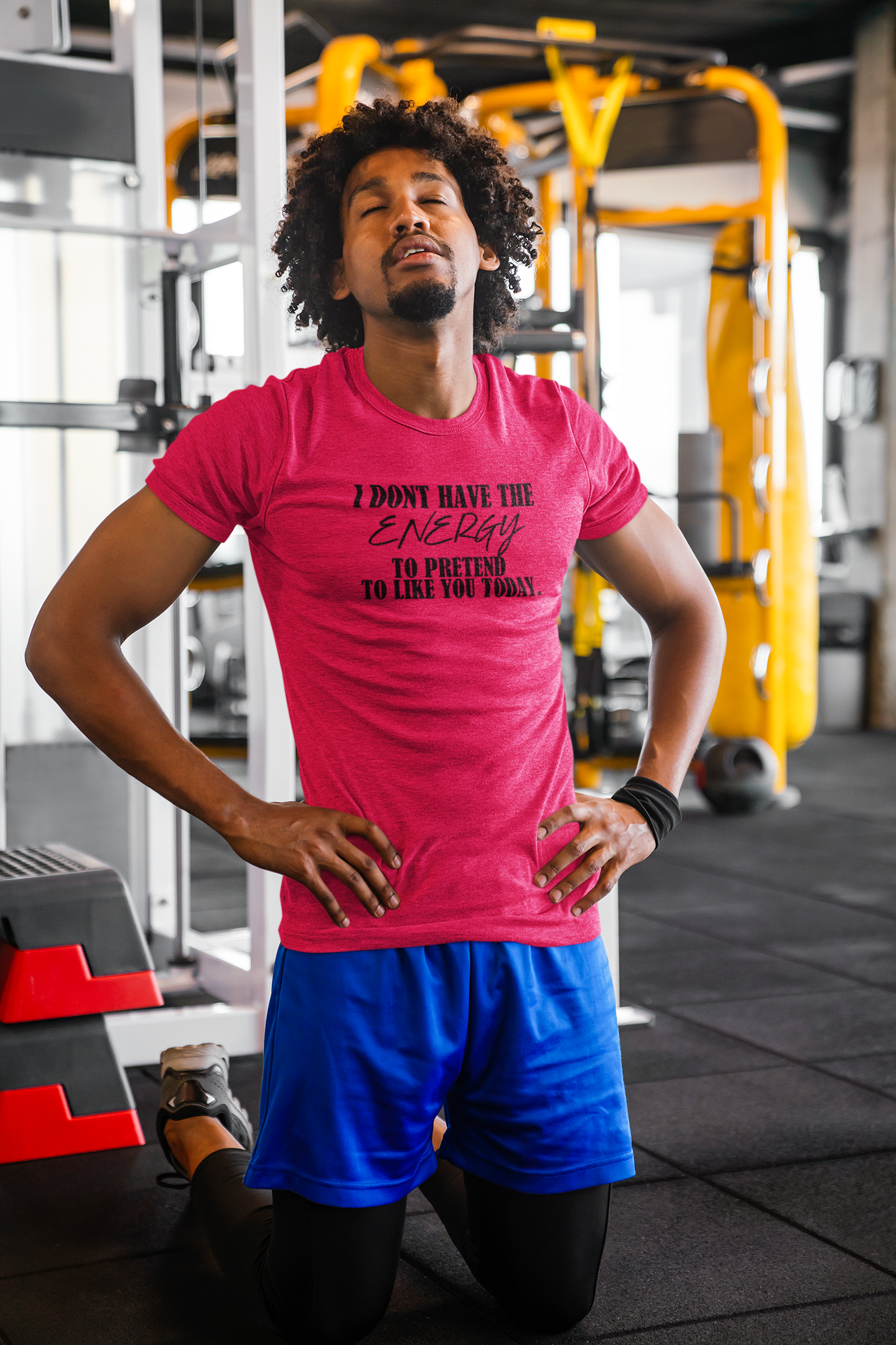 I don't have the Energy - Adult Unisex Crew Neck T-Shirt