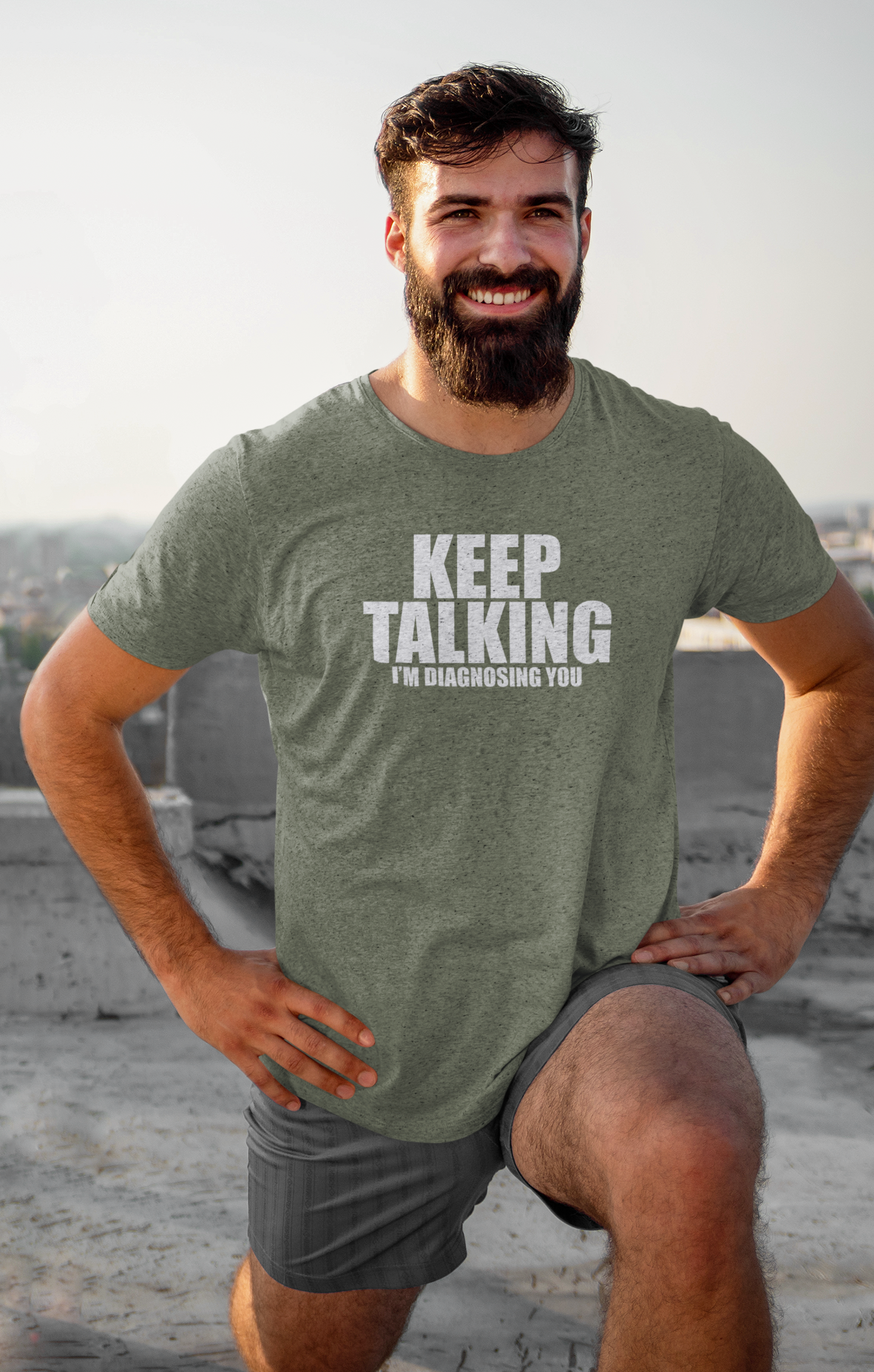 Keep Talking, I'm Diagnosing you - Adult Unisex Crew Neck Shirt