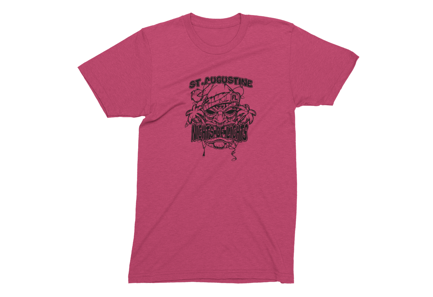 Nights of Lights - Tiki - Adult Unisex Crew Neck T-Shirt