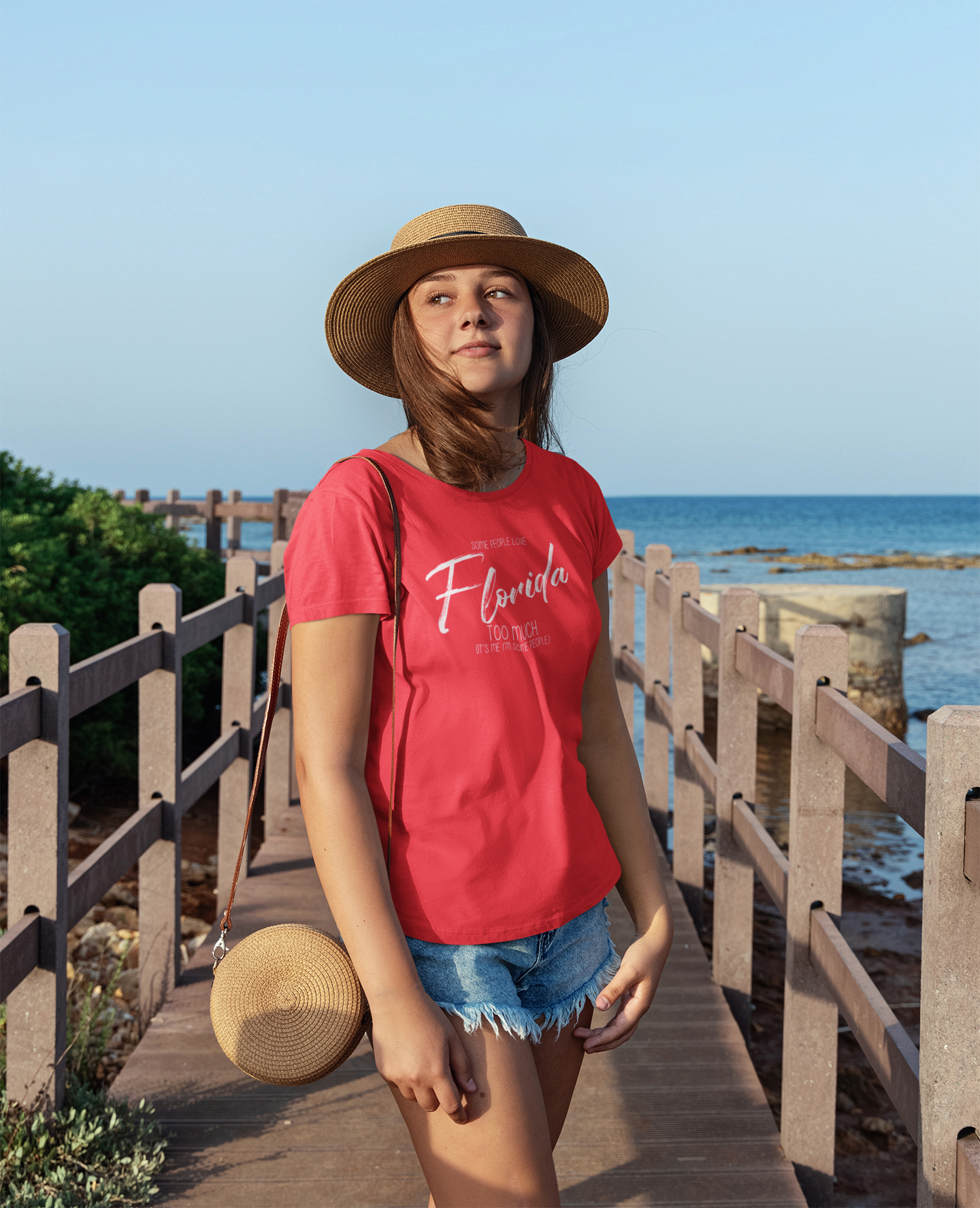 Some People Love Florida Too Much! - Adult Unisex Crew Neck Shirt