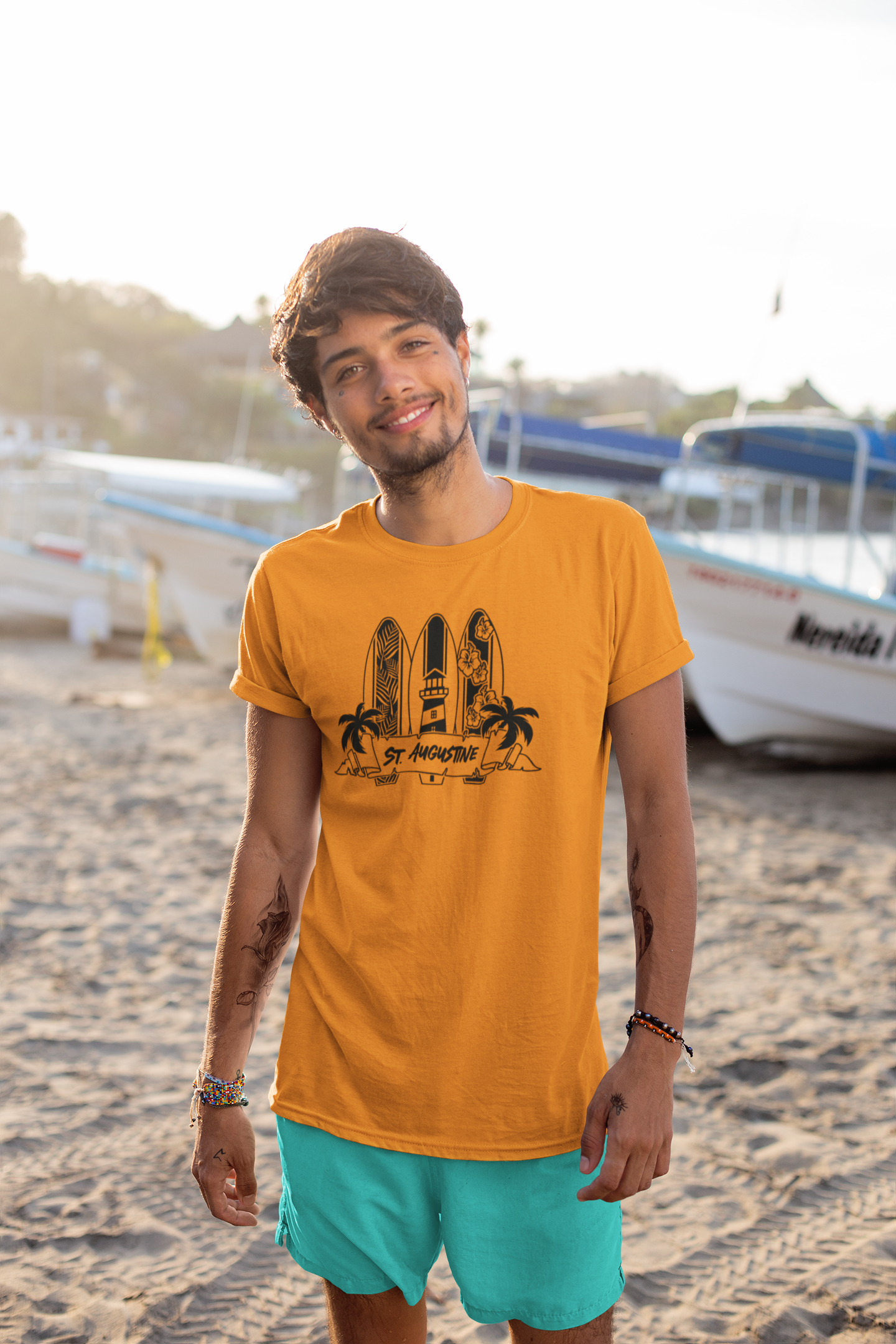 Surfboards - Adult Unisex Crew Neck T-Shirt
