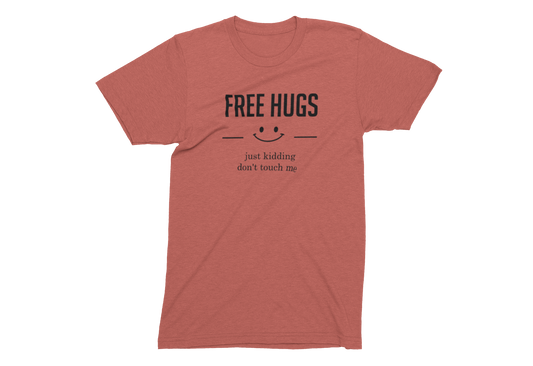 Free Hugs - Adult Unisex Crew Neck T-Shirt