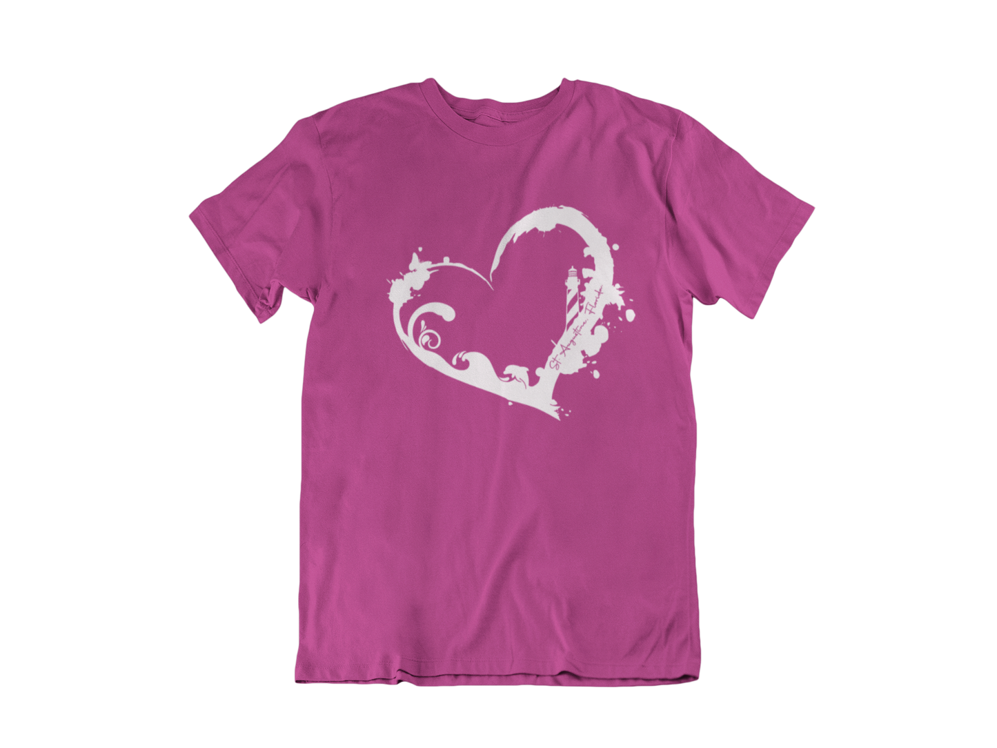 Heart St Augustine - Adult Unisex Crew Neck T-Shirt