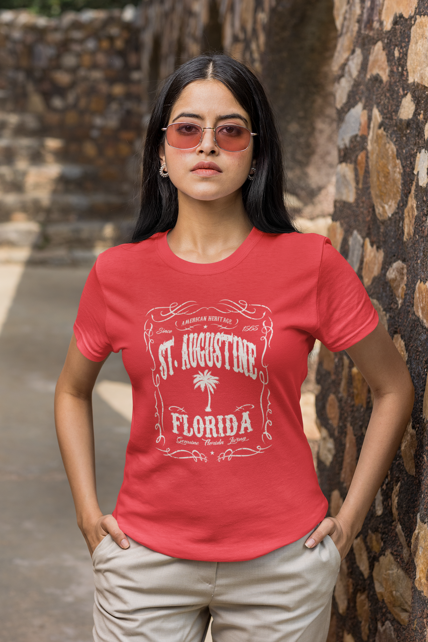 Heritage St Augustine Jack Daniels Edition - Adult Unisex Crew Neck T-Shirt