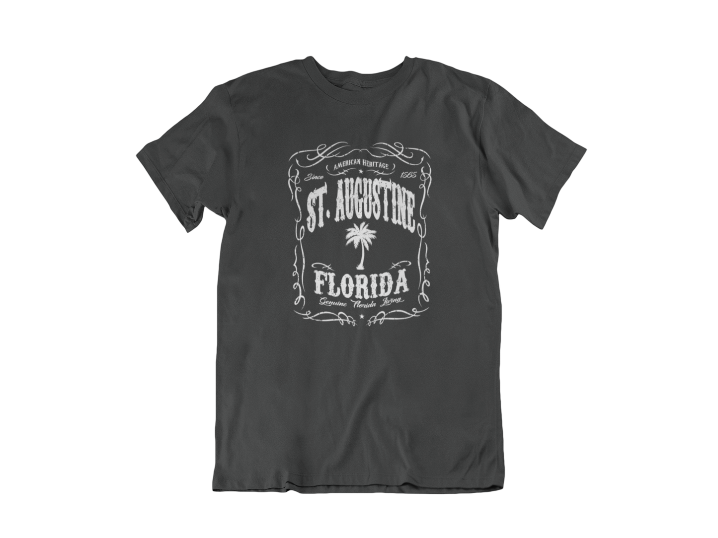 Heritage St Augustine Jack Daniels Edition - Adult Unisex Crew Neck T-Shirt