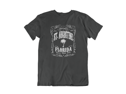 Heritage St Augustine Jack Daniels Edition - Adult Unisex Crew Neck T-Shirt