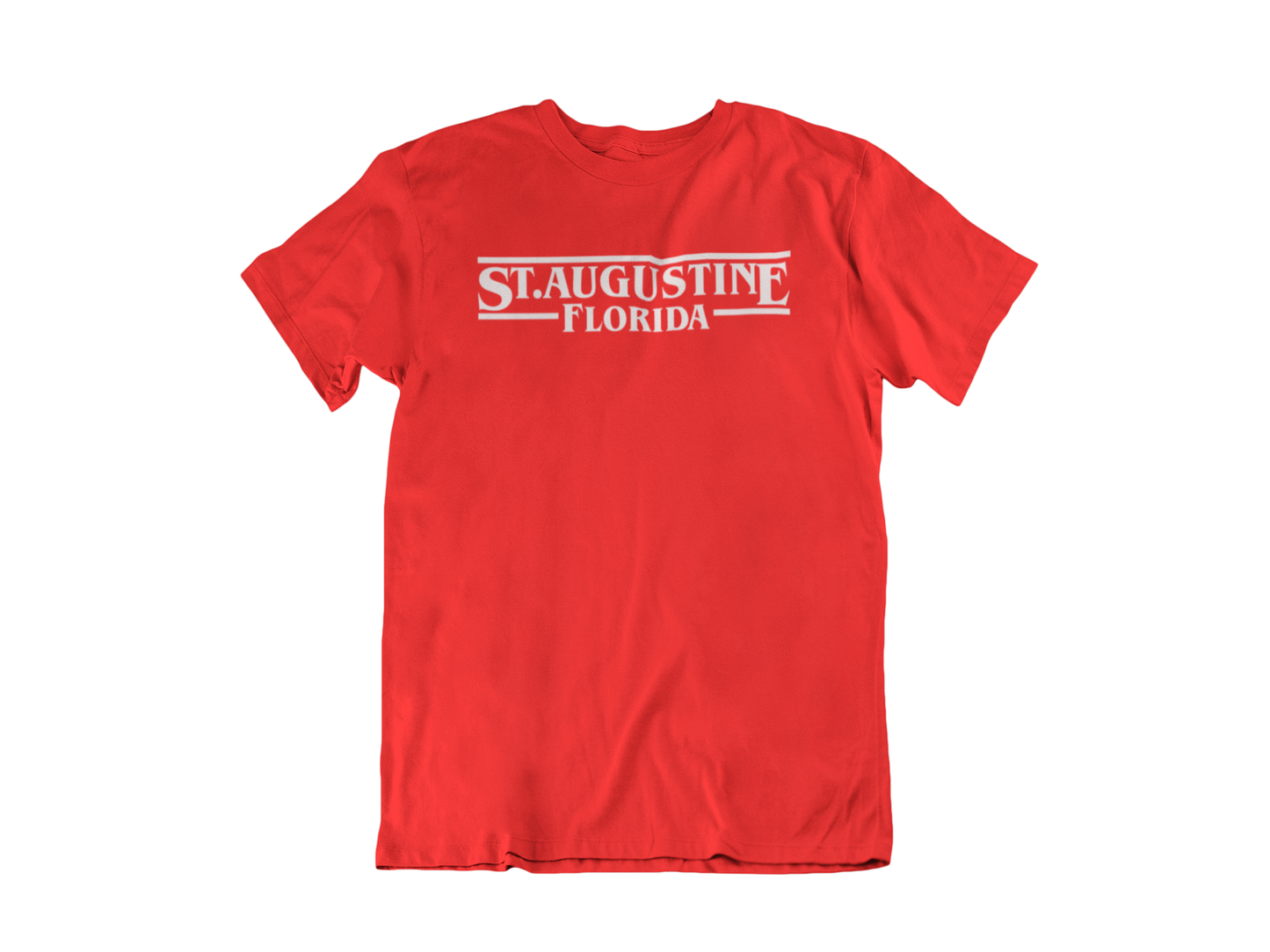 Stranger Things St Augustine - Adult Unisex Crew Neck T-Shirt