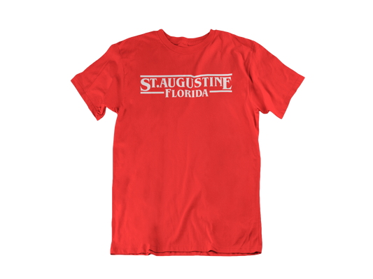 Stranger Things St Augustine - Adult Unisex Crew Neck T-Shirt