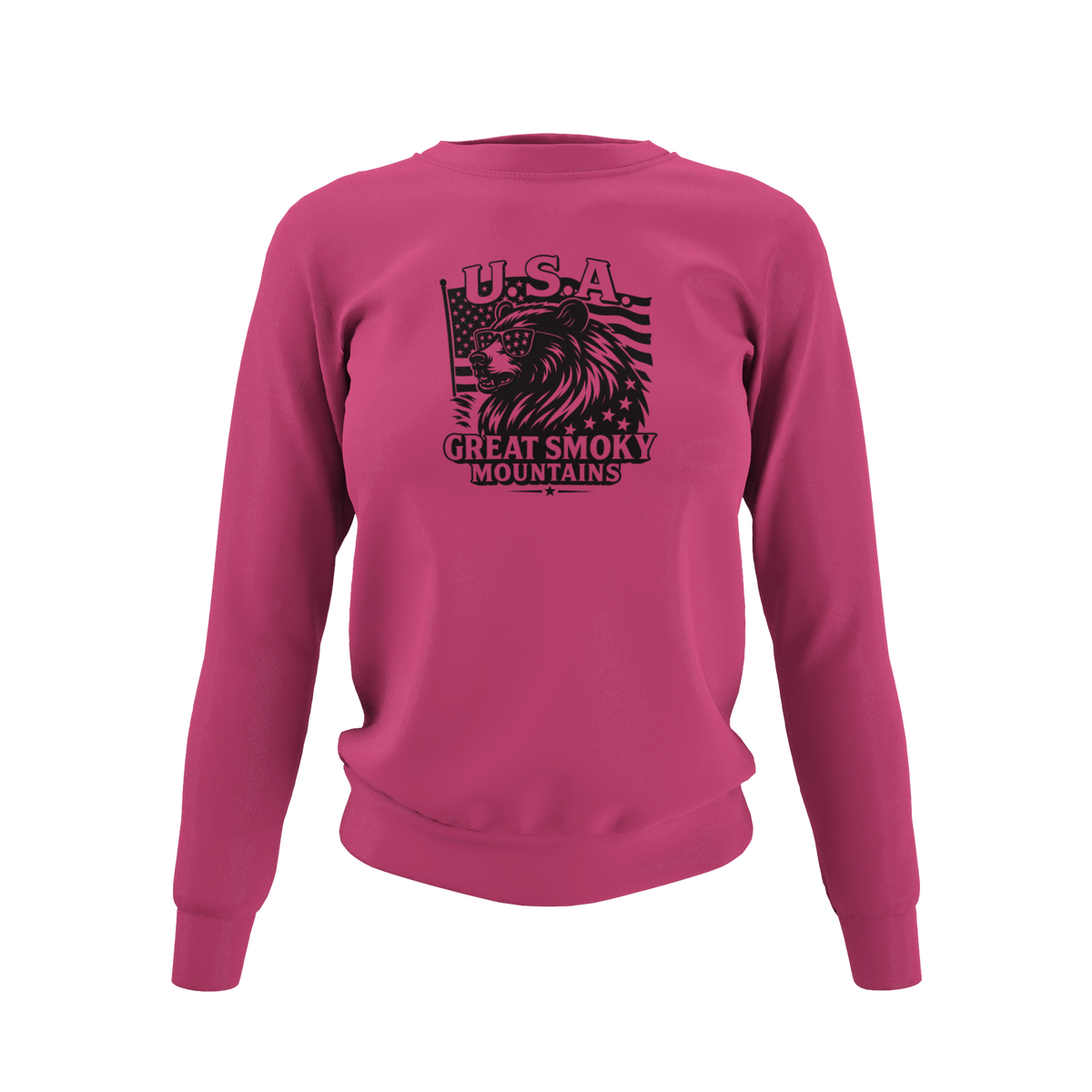 USA Patriotic Bear Head - T-Shirt, Hoodie or Sweatshirt.
