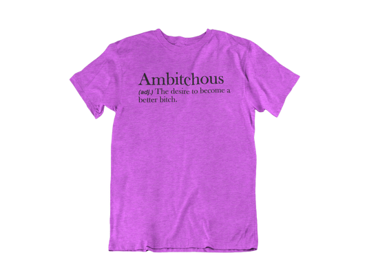 Ambitchous - Adult Unisex Crew Neck T-Shirt