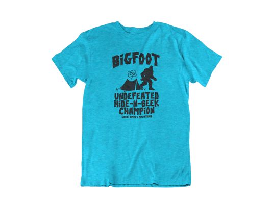 Big Foot Hide & Seek Champion - Adult Unisex Crew Neck T-Shirt