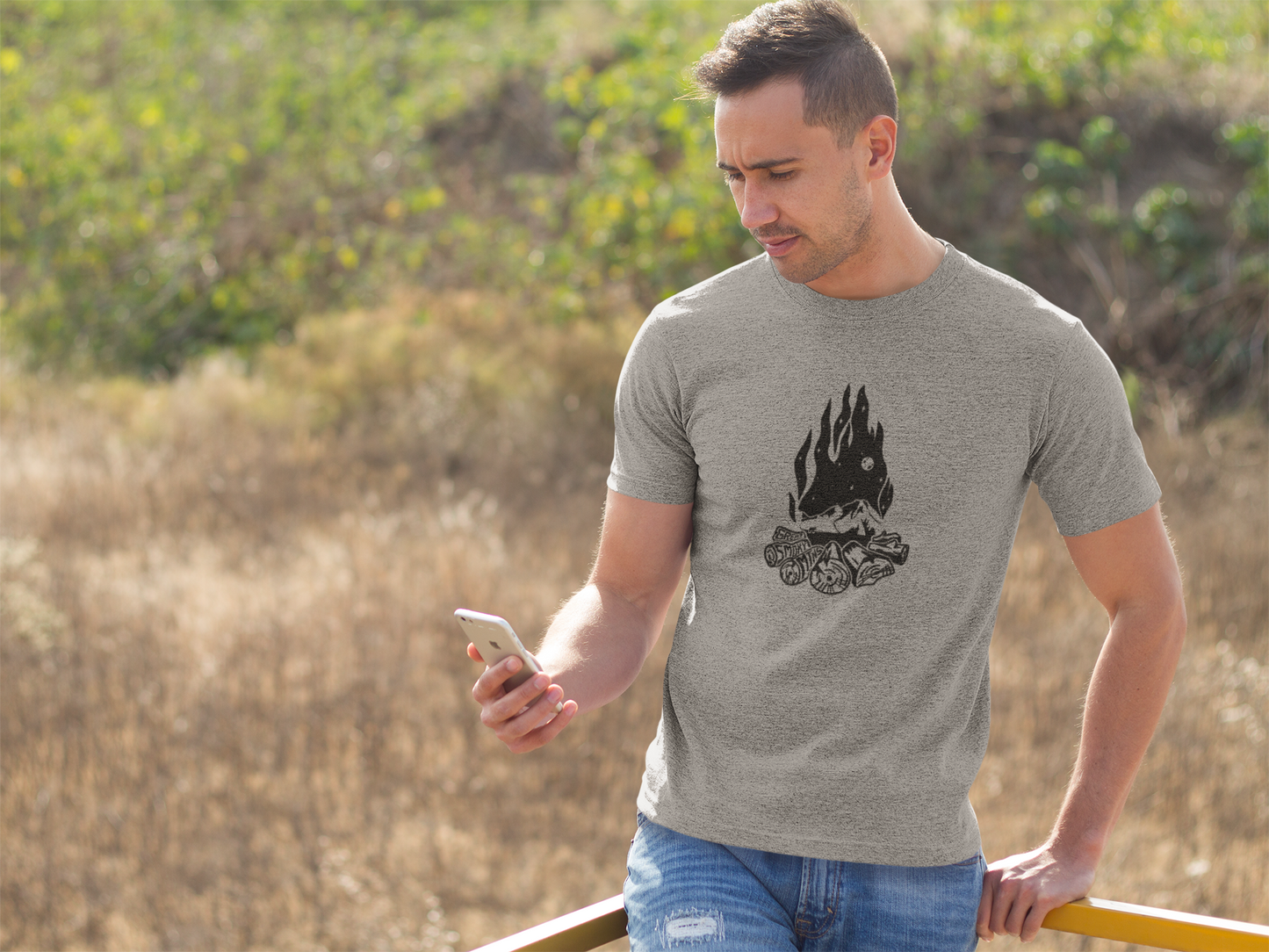 Campfire - Adult Unisex Crew Neck T-Shirt