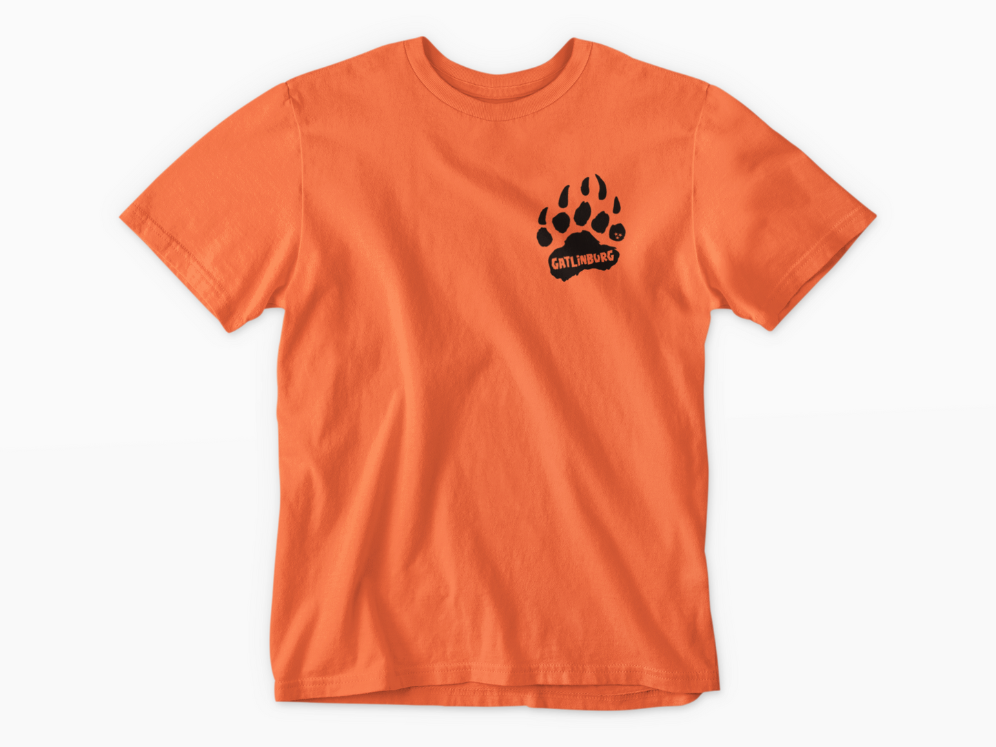Paw Print (Left Chest) - Adult Unisex Crew Neck T-Shirt