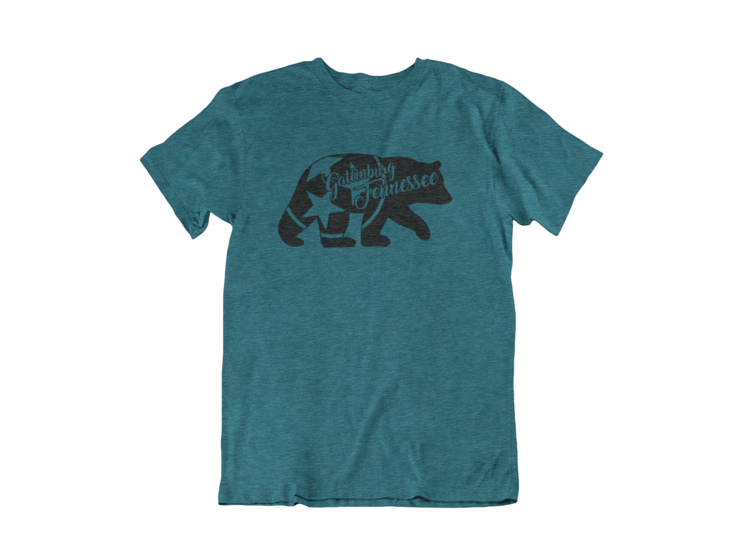 Tri Star Bear - Adult Unisex Crew Neck T-Shirt